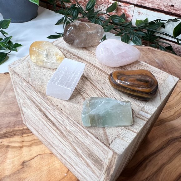 6 PK of Healing Crystals | Strength Beginner Pocket Crystals | Crystal Gift Set - Picture 2 of 11